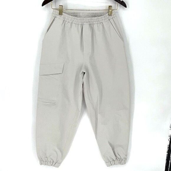 lululemon‎ lab High-Rise Cuffed Trouser Cargo Casual Pants 26" Stone Size 6 - Picture 1 of 13